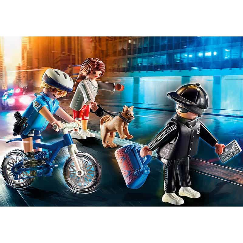 Playmobil City Action: Politiefiets - Achtervolging van de zakkenroller - Afbeelding 2