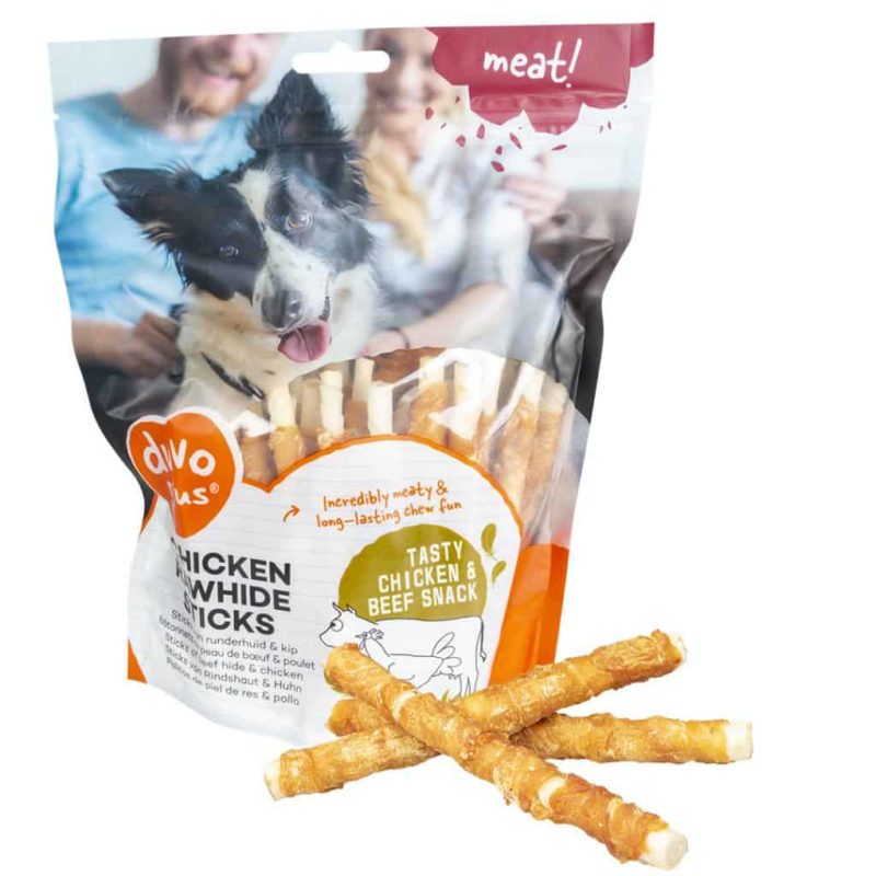 Duvo+ Meat! Kip & rundersticks S (12,5cm) 400g - Afbeelding 3