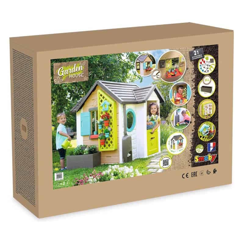 Smoby Speelhuis Garden House (128x132x135cm) - Afbeelding 10
