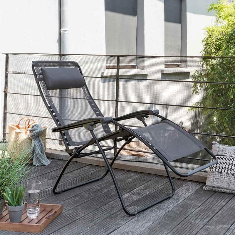 Lafuma Relaxstoel RSXA clip Batyline Graphite - Frame zwart - Afbeelding 4