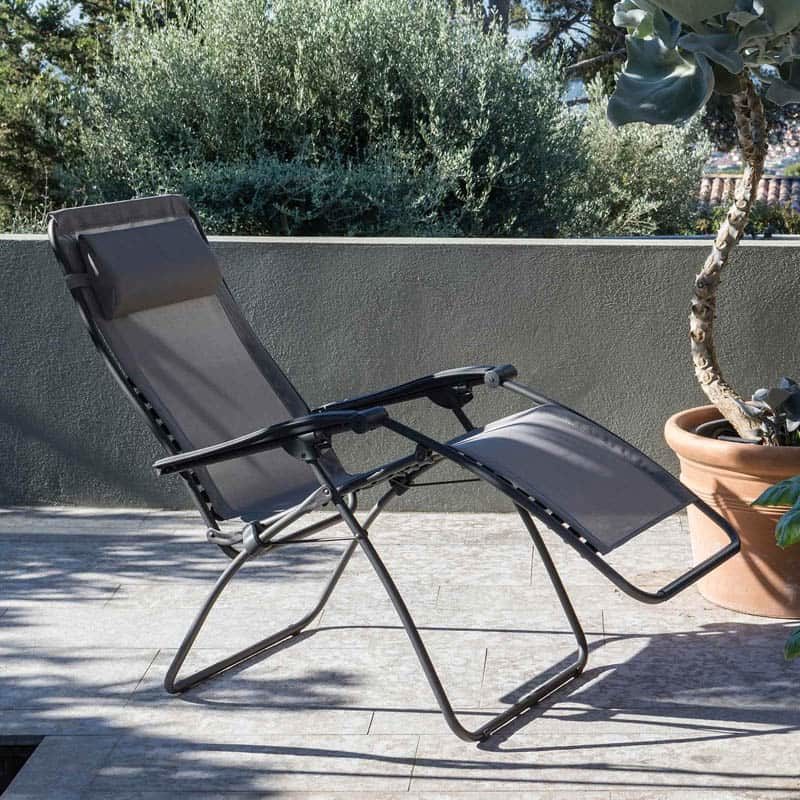 Lafuma Relaxstoel RSXA clip Batyline Graphite - Frame zwart - Afbeelding 3