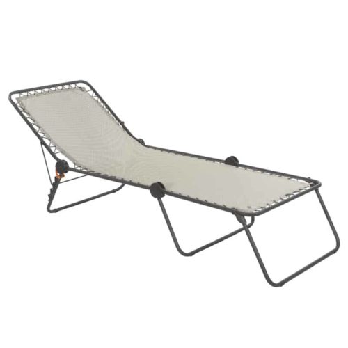 Lafuma Bed Siesta L Elastiek Batyline Seigle - Titanium kleur