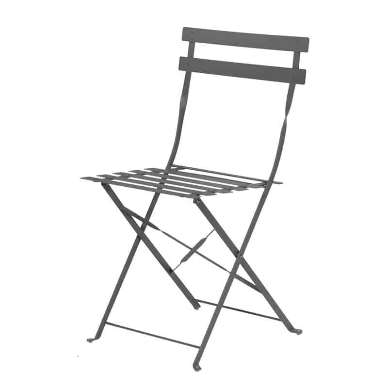 Bistroset mat antraciet (tafel ø60cm) - Afbeelding 3