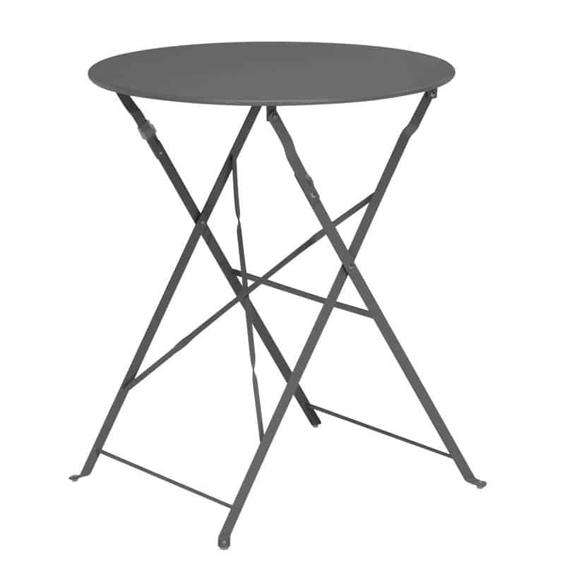 Bistroset mat antraciet (tafel ø60cm) - Afbeelding 2