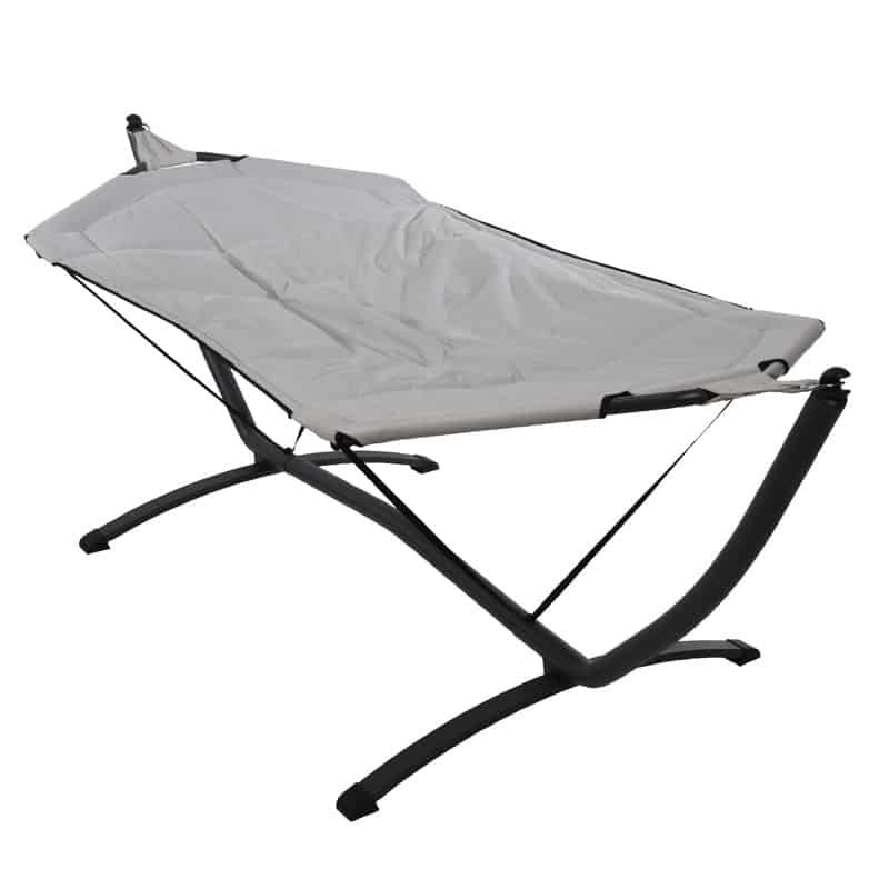 Hangmat (260x98cm) met metalen standaard