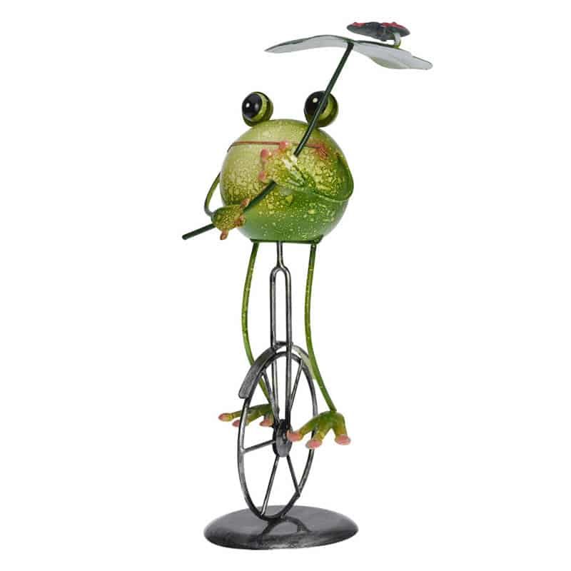 Kikker op fiets (36,5cm) - Afbeelding 3