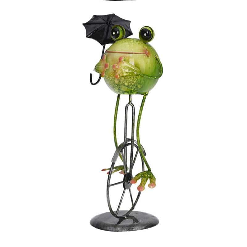 Kikker op fiets (36,5cm) - Afbeelding 2