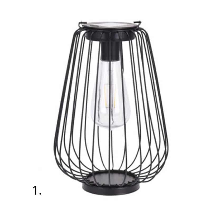 Solar lamp metaal zwart - Afbeelding 4