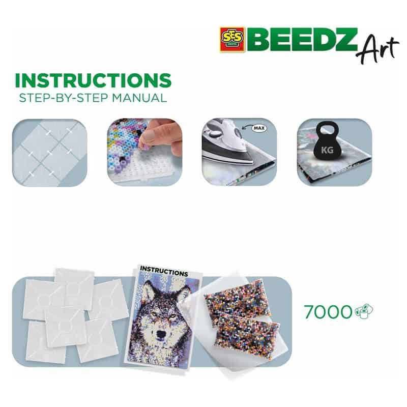 SES Beedz Art Wolf - Afbeelding 4