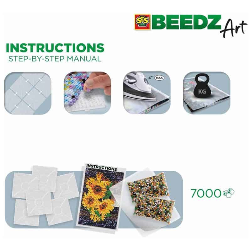SES Beedz Art Zonnebloem - Afbeelding 4