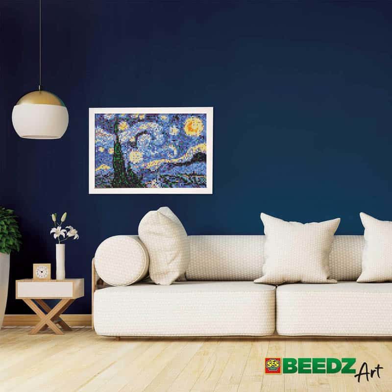 SES Beedz Art Van Gogh de sterrennacht - Afbeelding 2