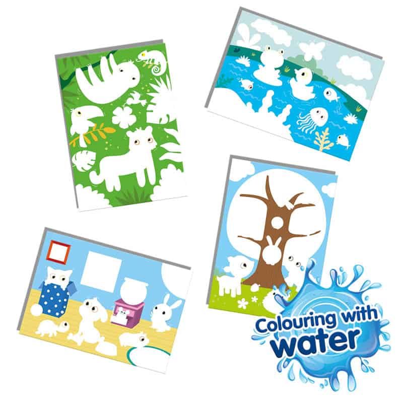 SES Kleuren met water Verborgen dieren - Afbeelding 2