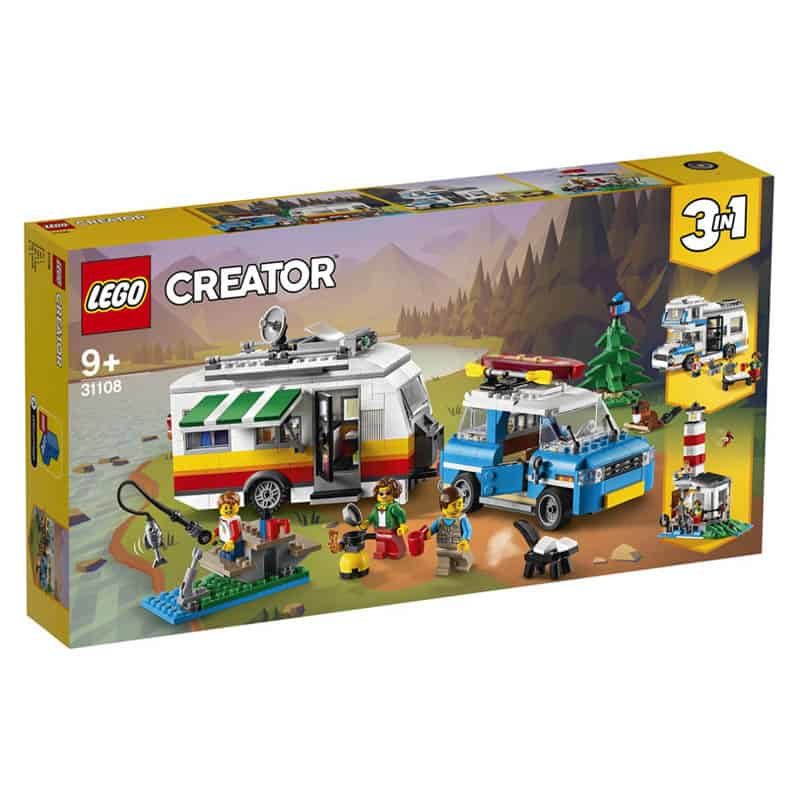 Lego Familievakantie met caravan