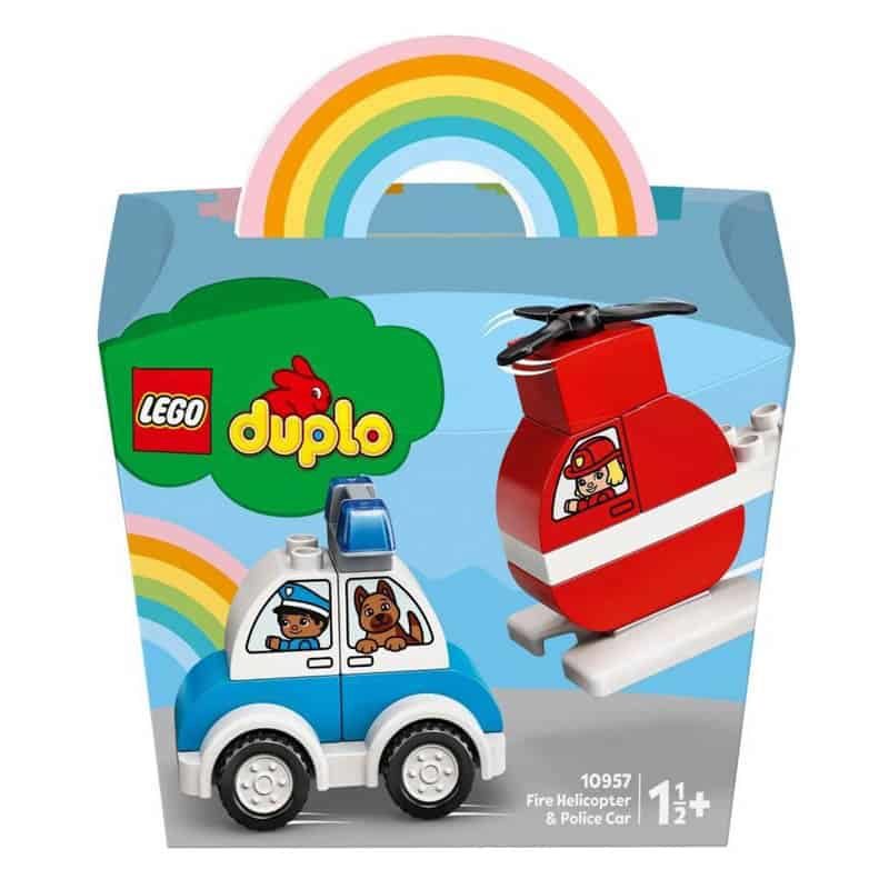 Lego Duplo Brandweerhelikopter en Politiewagen - Afbeelding 8