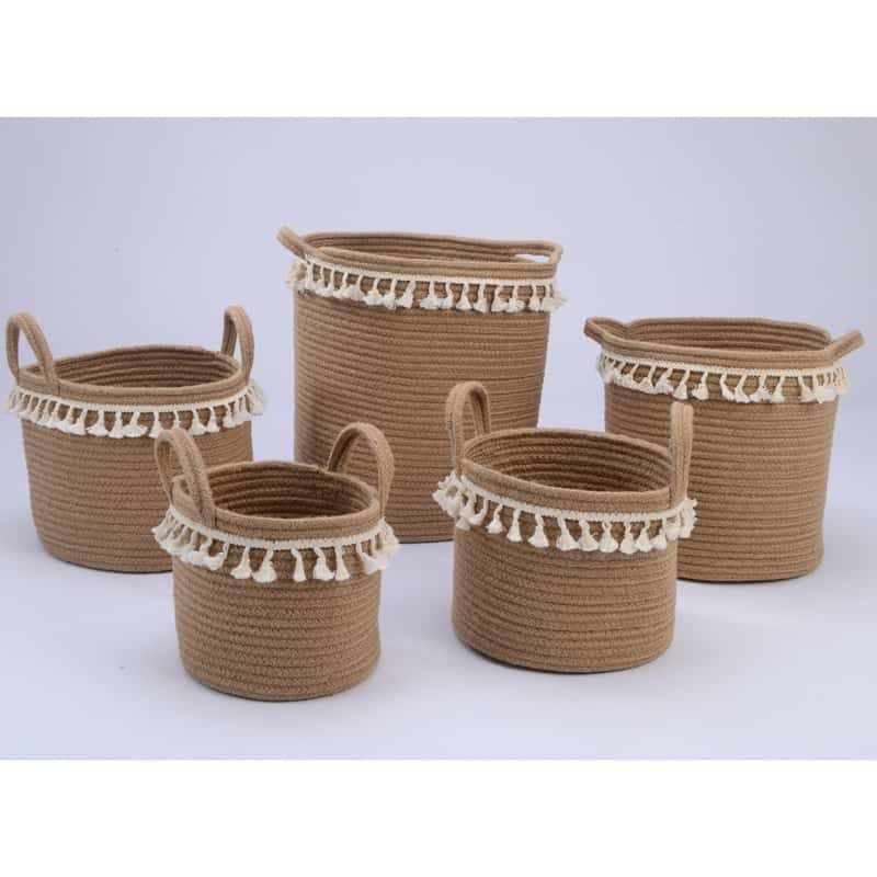 Mand stof (20xH19cm) met handvat - Afbeelding 2