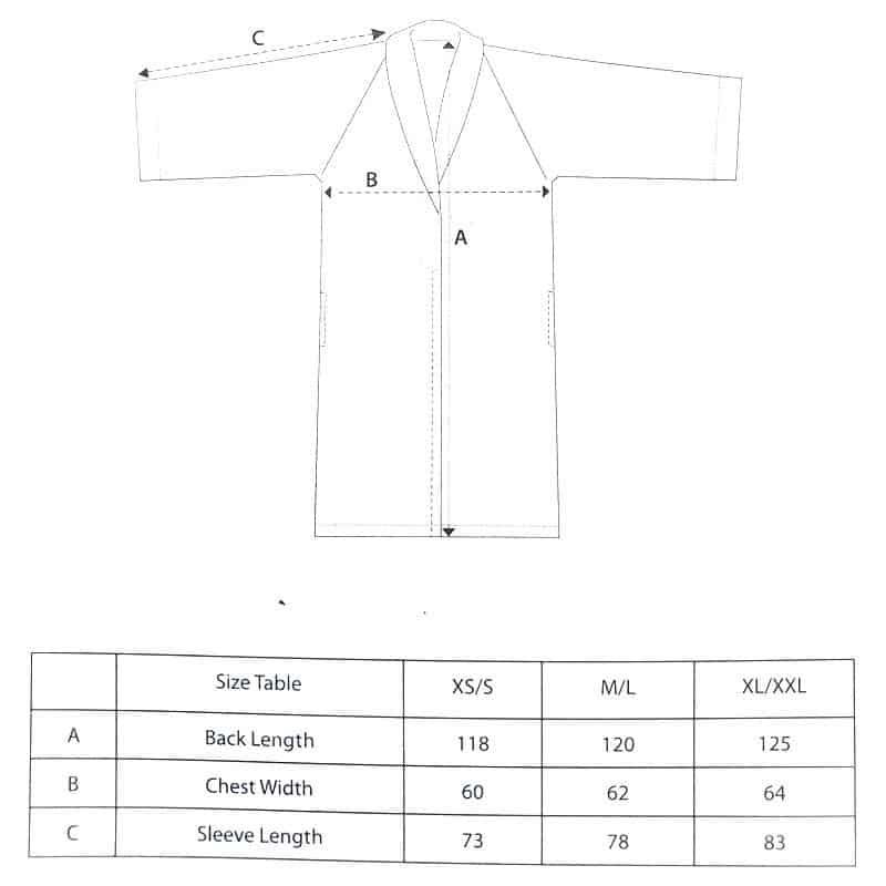 Badjas Florence marin XS/S - Afbeelding 3
