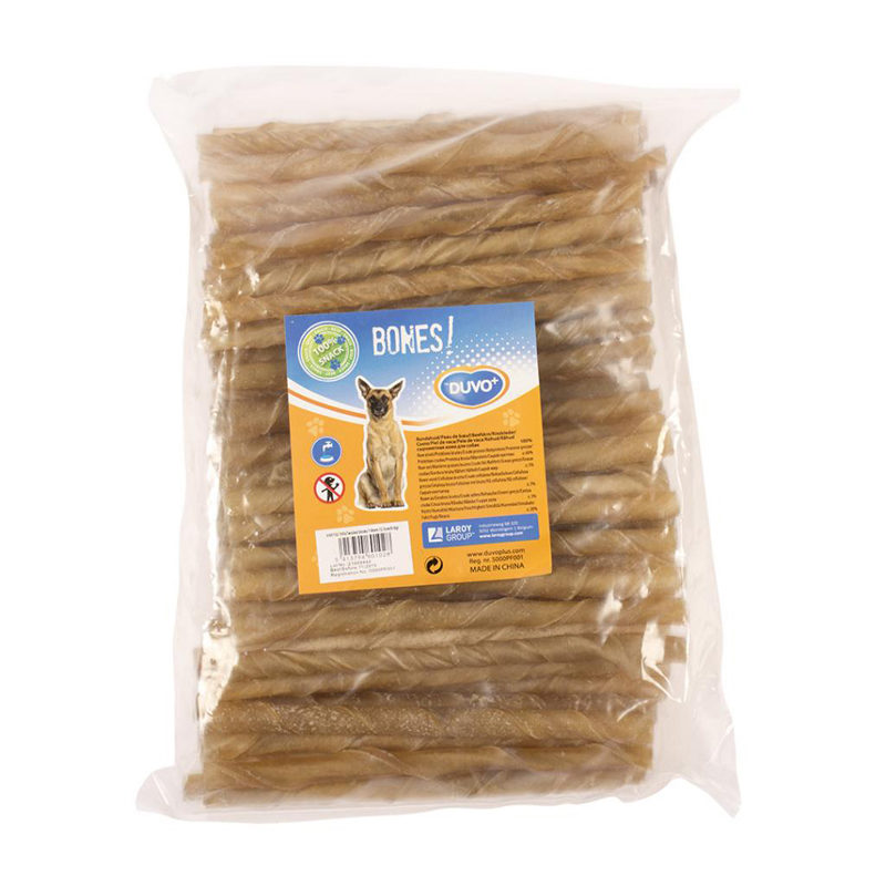 Duvo+ twisted sticks 12,5cm (100 stuks)