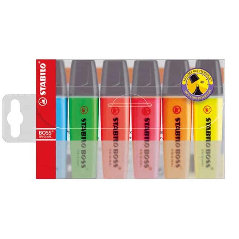 Stabilo Boss Original wallet (6 stuks)