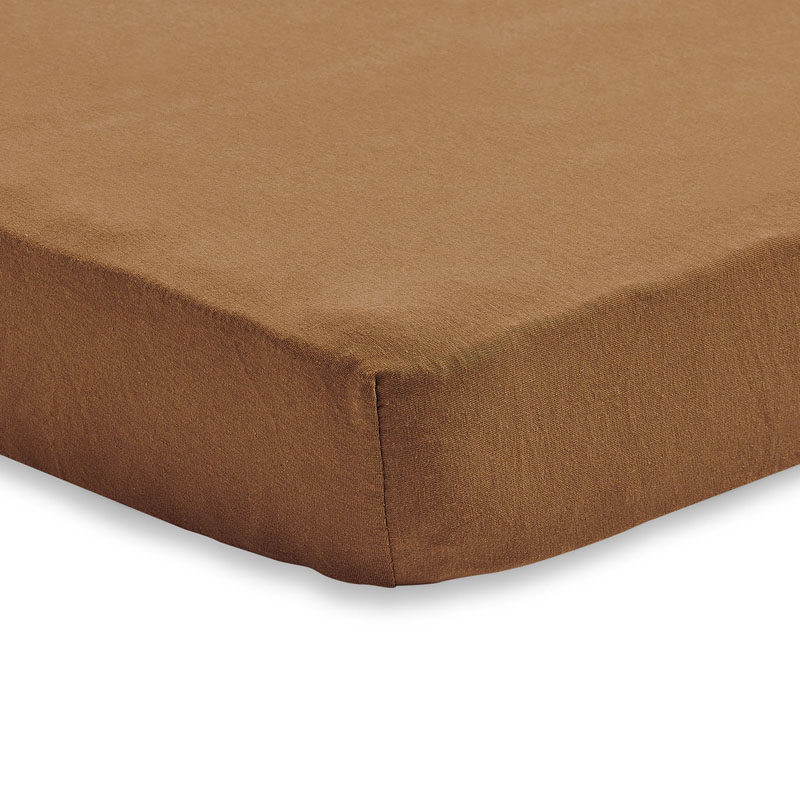 Jollein Hoeslaken (60x120cm) jersey caramel - Afbeelding 3