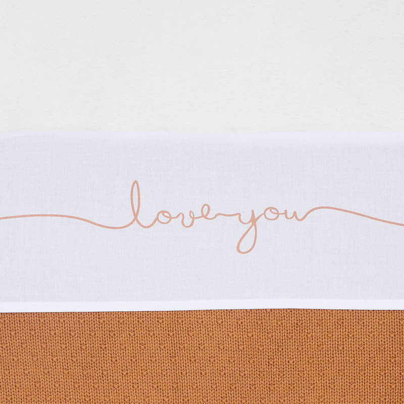 Jollein Laken bed I Love You - Caramel