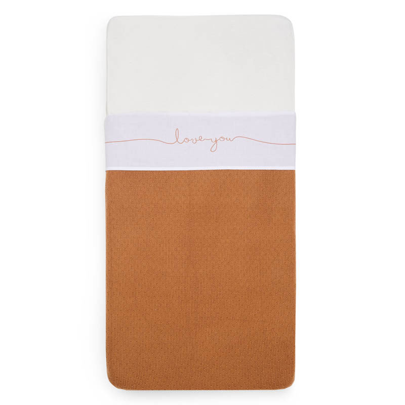 Jollein Laken bed I Love You - Caramel - Afbeelding 5