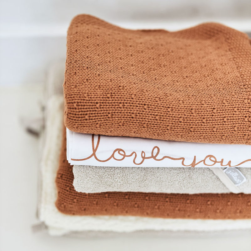 Jollein Laken bed I Love You - Caramel - Afbeelding 3