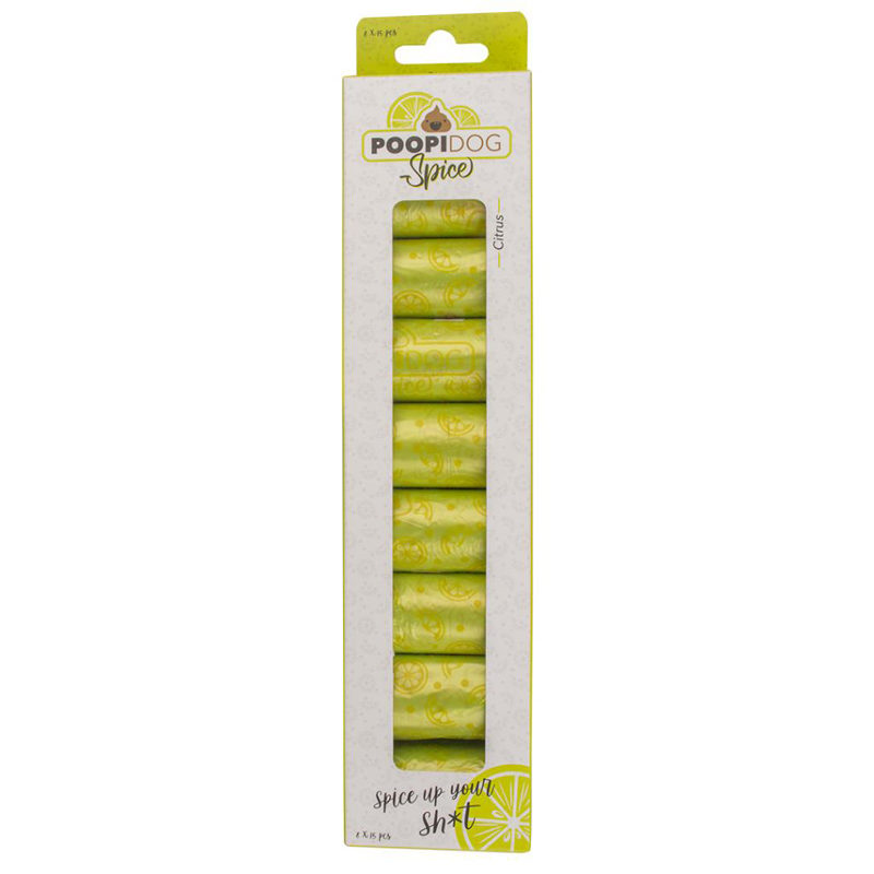 Duvo+ poepzakjes (8x15 stuks) Spice limoen / lavendel - Afbeelding 3