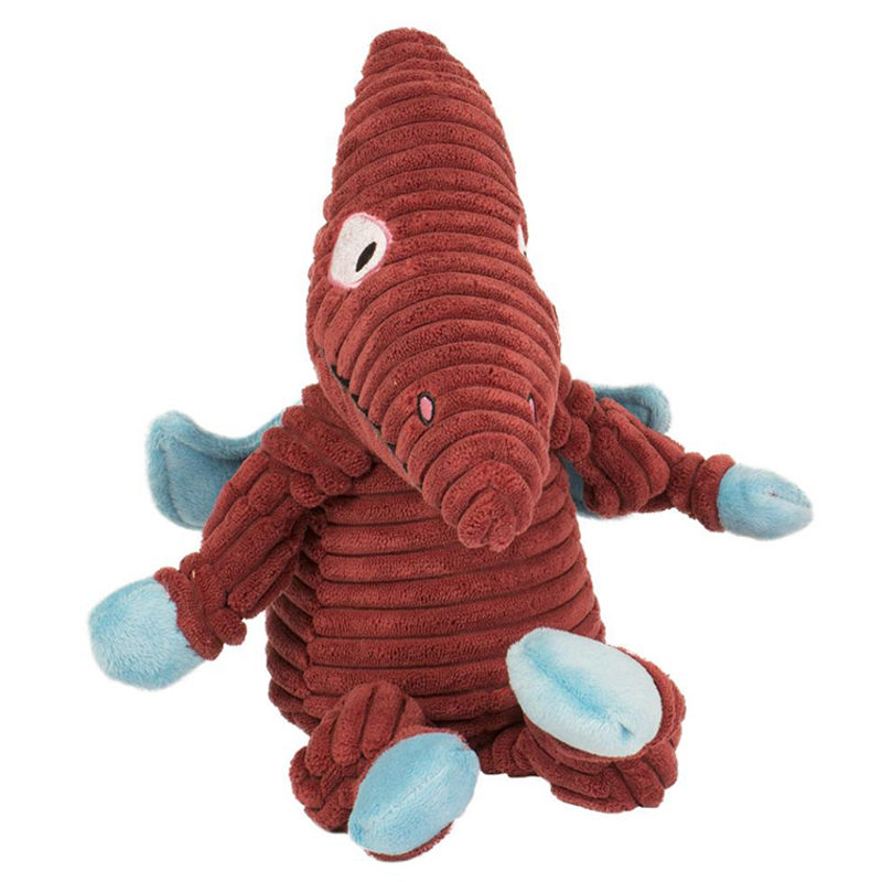 Duvo+ Bite me ribbles Darcy de dino (40cm) rood