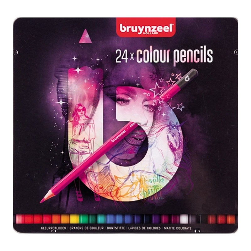 Bruynzeel Kleurpotloden (24 stuks) trendy blauw of roze - Afbeelding 2