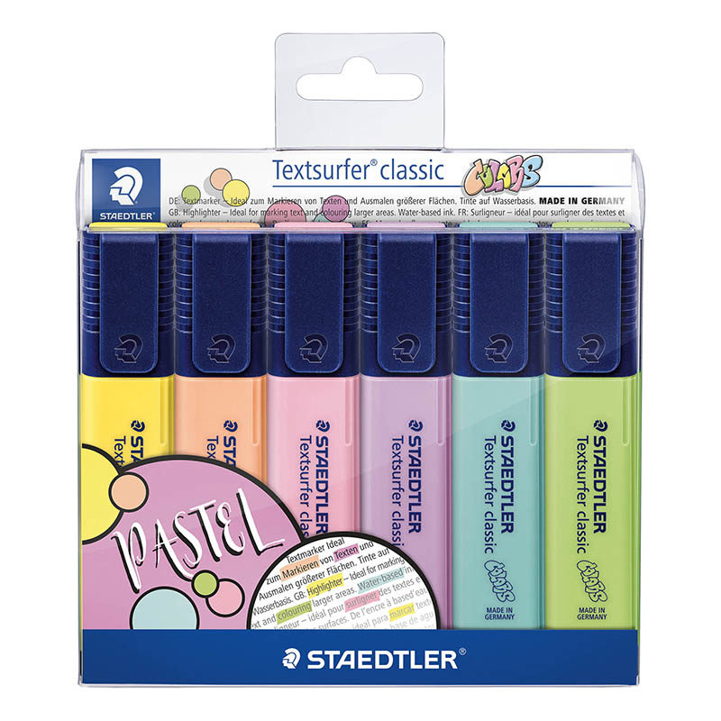 Staedtler Textsurfer classic tekstmarker (6 stuks) pastel