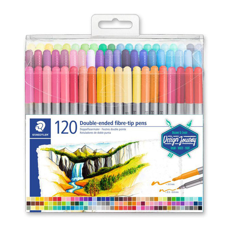 Staedtler Viltstift dubbele punt (120 stuks)