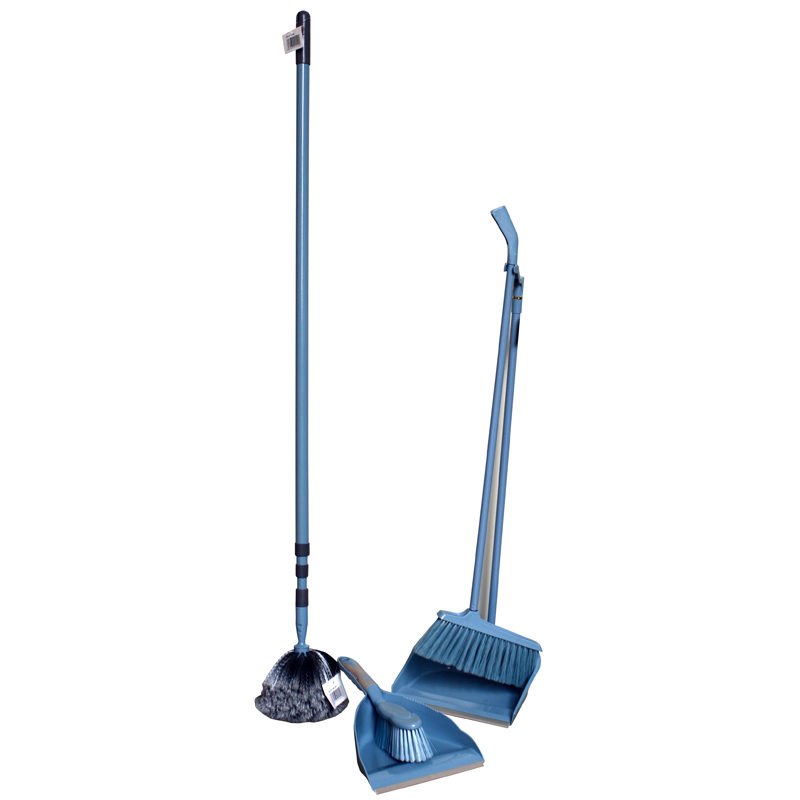 Spinnenweb borstel telescopisch 3m (blauw/grijs) - Afbeelding 4