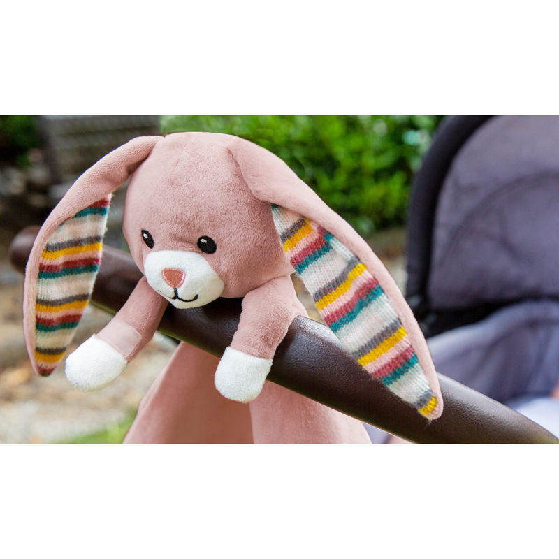 ZAZU Knuffeldoek roze konijn - Afbeelding 3