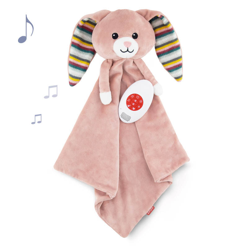 ZAZU Knuffeldoek roze konijn