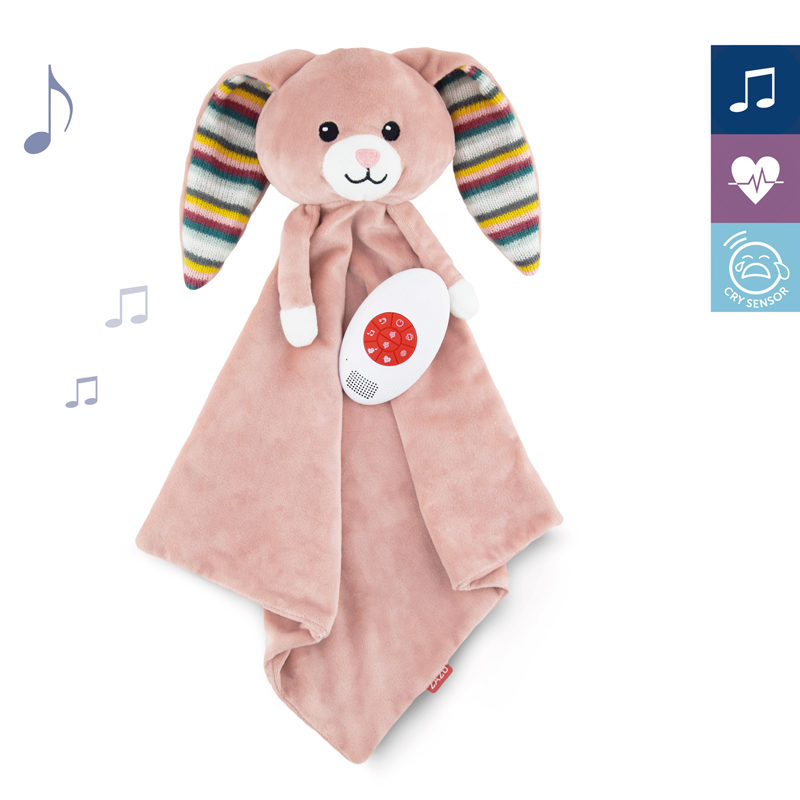 ZAZU Knuffeldoek roze konijn - Afbeelding 9
