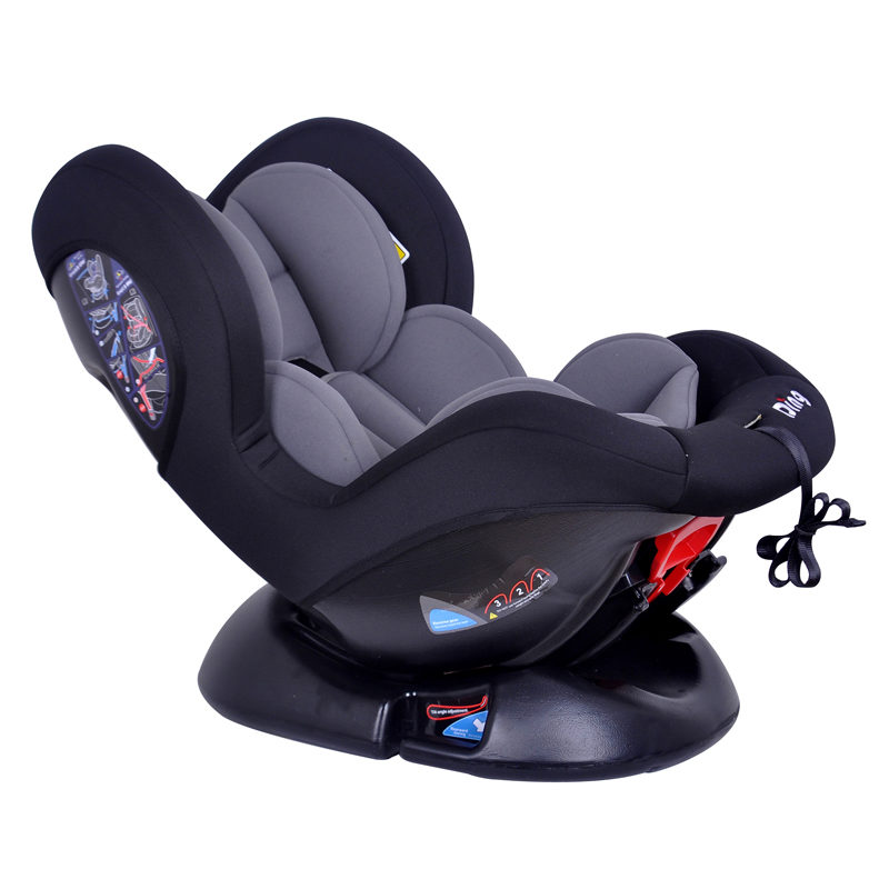 DING Autostoel Dano zwart grijs (groep 1, 0-18kg) - Afbeelding 2