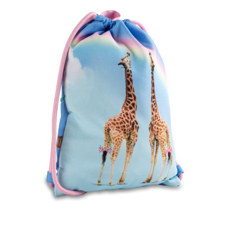 Funny Animals gymtas giraffe blue