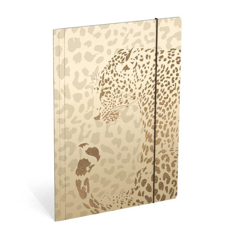 Luipaard elastomap folio