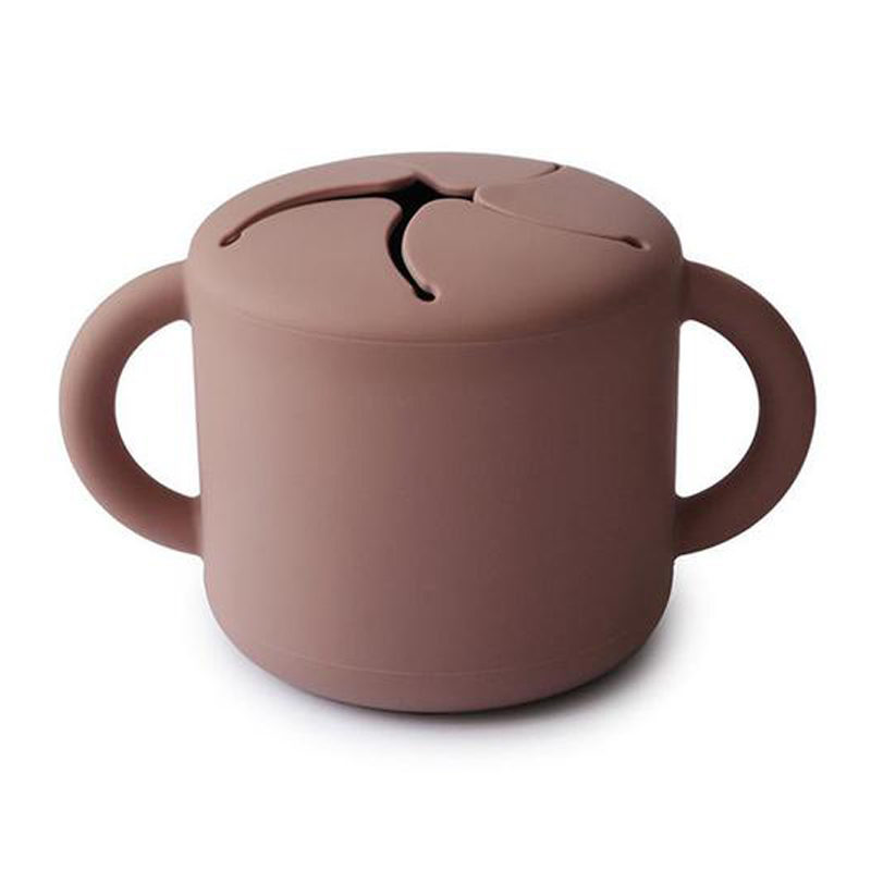 Mushie snack cup cloudy mauve