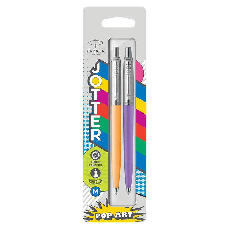 Parker Jotter 60's Duo 1 M - marigold/frosty purple