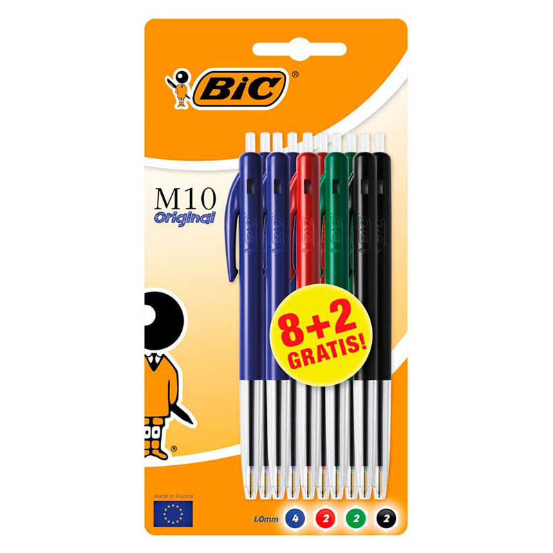 Bic M10 balpen assortie (10 stuks)