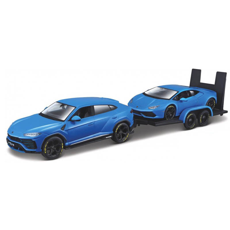Maisto Lamborghini Urus + Lamborghini Huracan Coupe Blauw (1:24) - Afbeelding 4