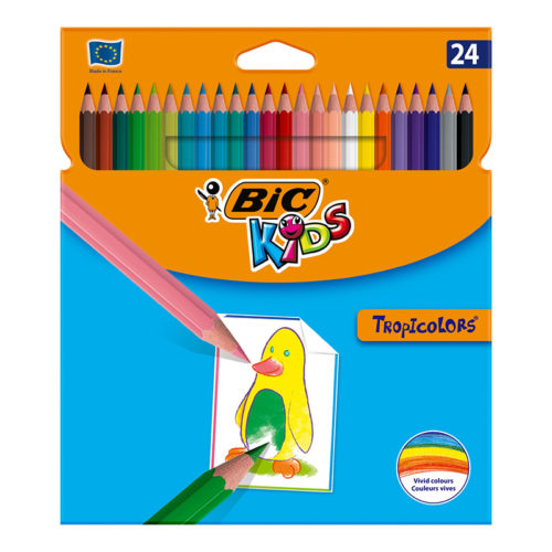 Bic kleurpotloden Tropiccolors (24 stuks)