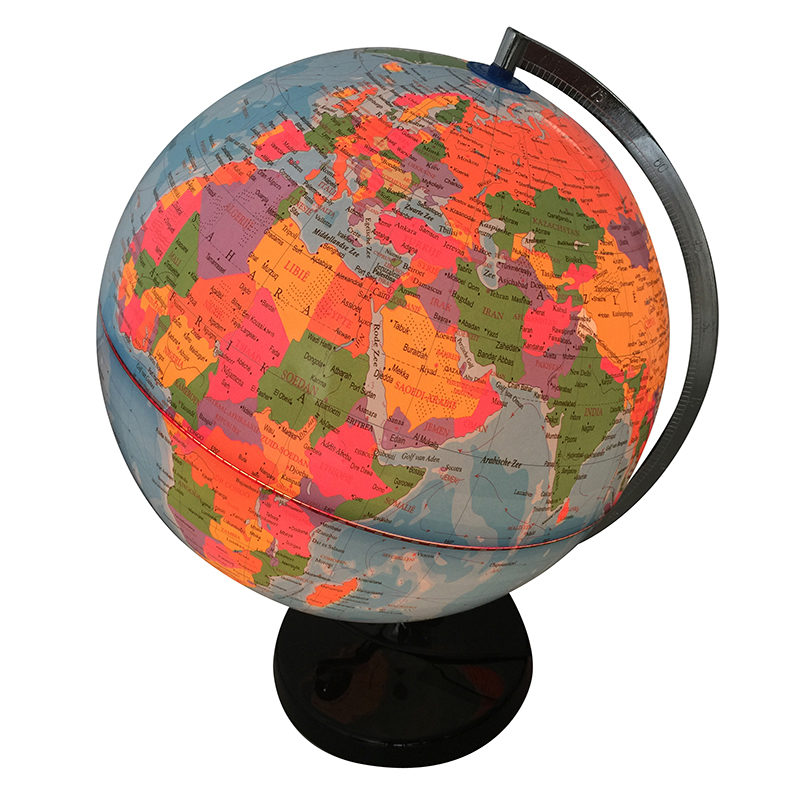 Draaiende wereldbol (ø32cm) met licht (15W)