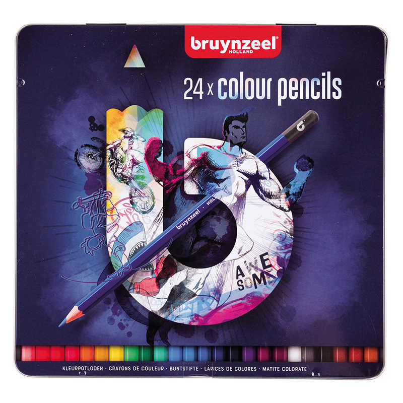 Bruynzeel Kleurpotloden (24 stuks) trendy blauw of roze