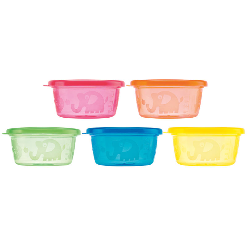 Nuby Picknick kommetjes (6 stuks) met deksel