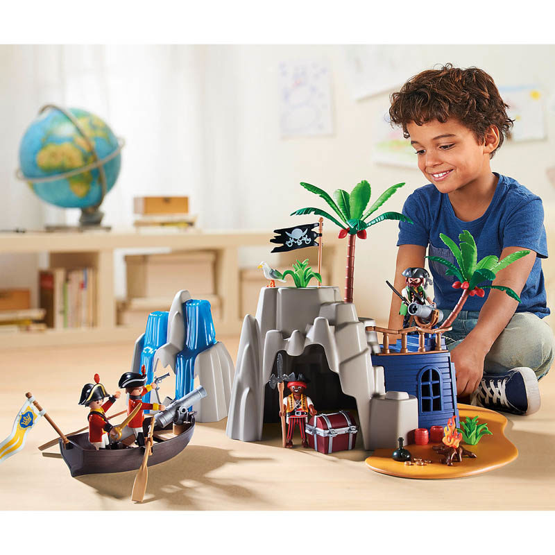 Playmobil Pirates: Pirateneiland met schuilplaats voor schatten - Afbeelding 6