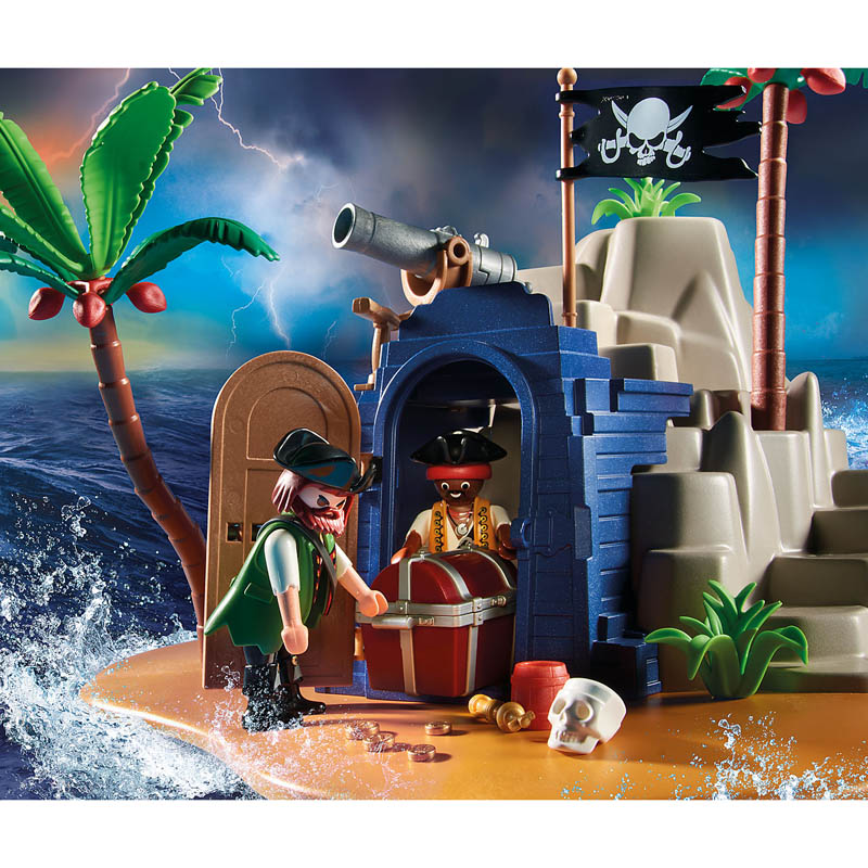 Deter zwaard dramatisch Playmobil Pirates: Pirateneiland met schuilplaats voor schatten - Happyland