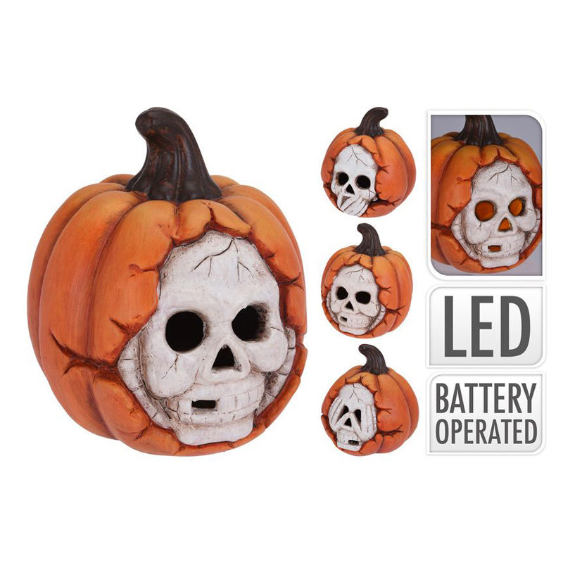 Pompoen (16cm) met LED
