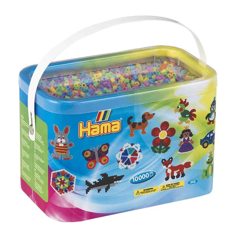 Hama Emmer met 10000 midi parels kleurenmix 50